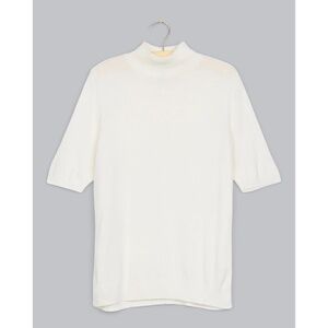 Eileen Fisher Sz XL Fine Merino Jersey Tee Semi Sheer‎ Short Sleeve Stretch